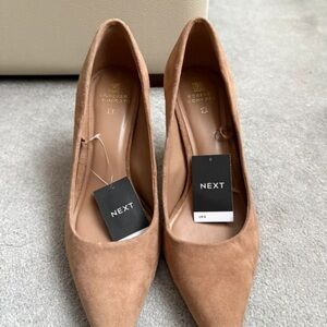 Next Women's Brown Suede Heels
